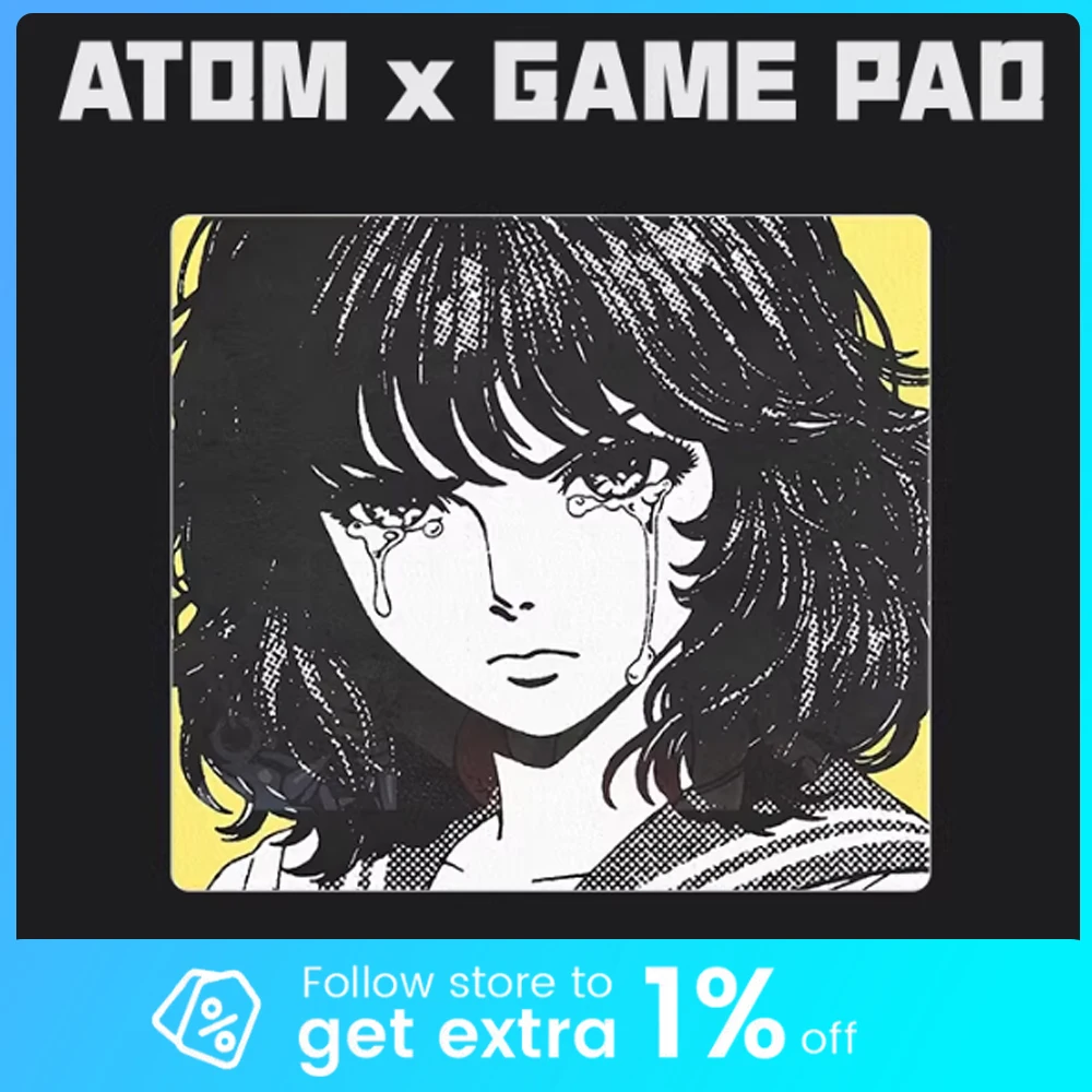 

ATOM Resin Gaming Mousepad FPS Control and Speed Mouse Pad Skidproof Waterproof For CSGO APEX Valorant Pc Accessories Gifts