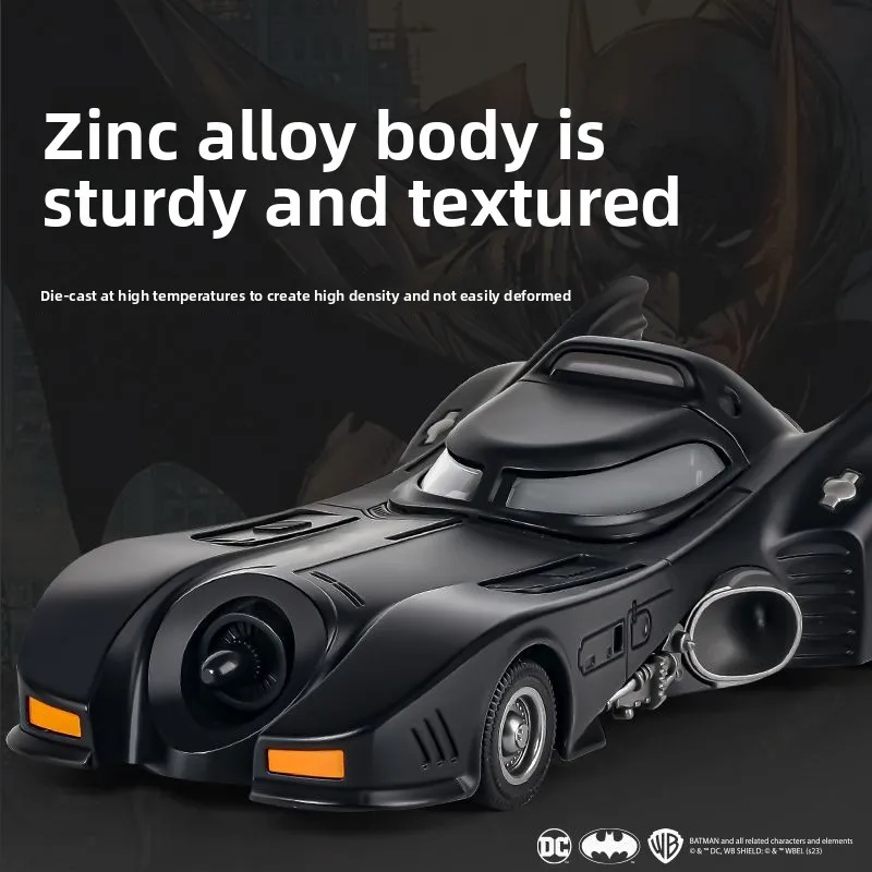 

1989 Batmobile 1:24 Scale Metal Diecast Car Model - Light Sound Effects Super Sport Toy Gift for Boys