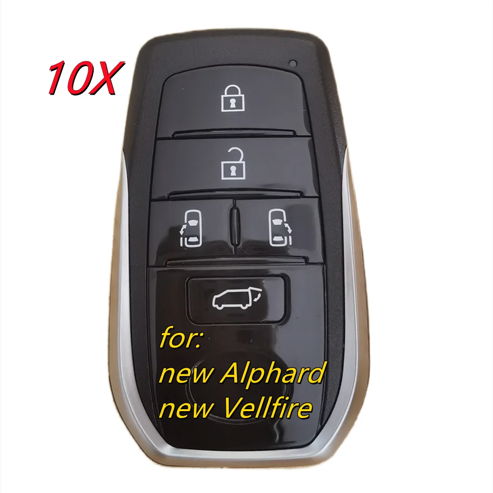

10PCS/LOT Smart Card Car Key Shell 5 Buttons Fit For New Alphard Vellfire for KD/VVDI XM38 XSTO02EN Electronic Board