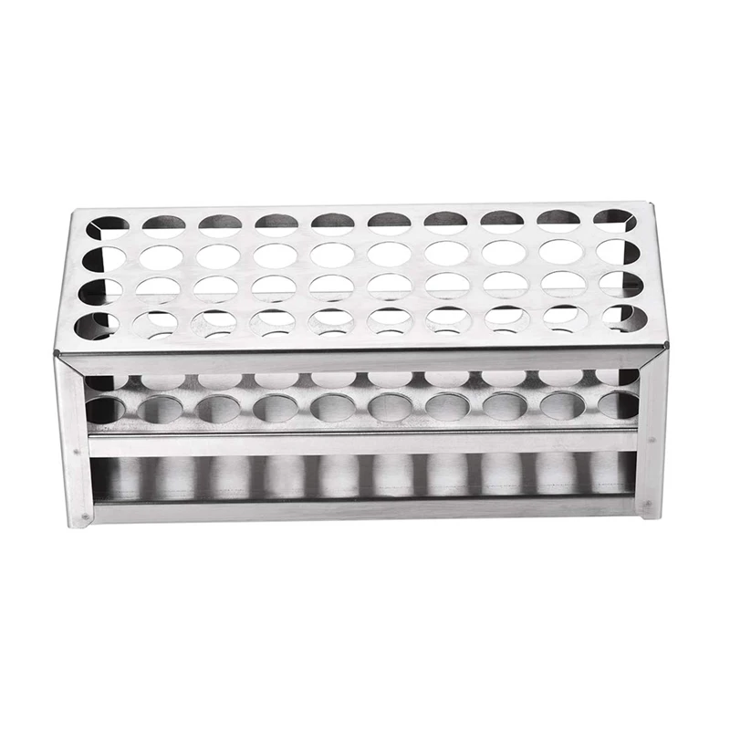 14Mm 40 Hole Aluminum Test Tube Rack Multifunctional Laboratory Test Tube Holder Laboratory Equipment