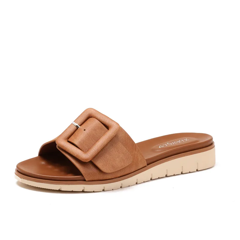 

New Women Bowknot Wedge Sandals Bohemian Flip Flops Summer Vacation Shoes