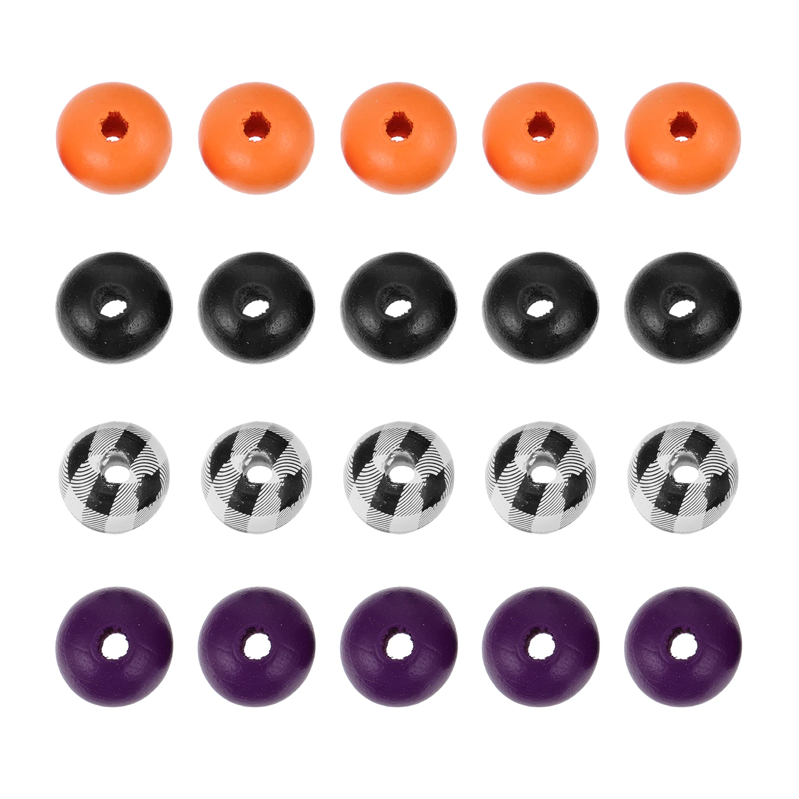 

1 set 1 Set Halloween Pattern Wooden Round Charms Diy Jewelry Accessories Decorative Loose Beads For Bracelets Necklaces Dream