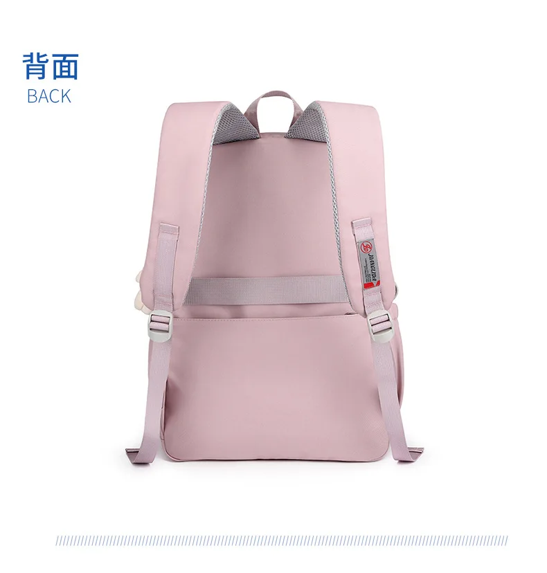 Waterproof Children Bear pendant School Backpacks School Bags Girls Kids Schoolbag Primary Middle Schoolbag Travel Student Book