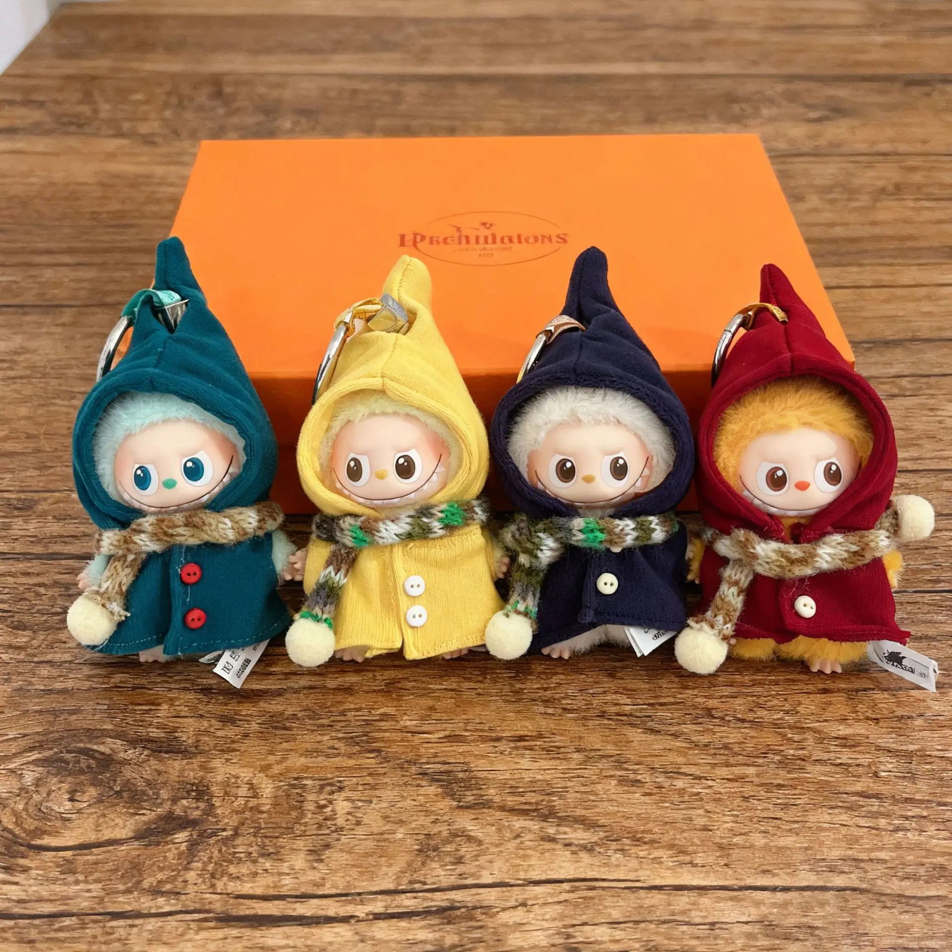 For Mini Labubu 4.0 Pin For Love Wizard Cloak Scarf Set Replaceable Clothes Cute Doll Clothing Accessories Christmas Gifts