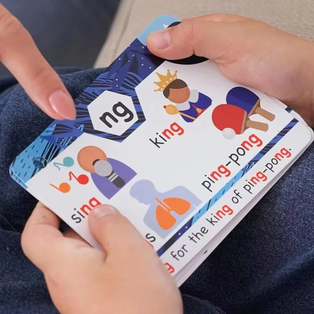 ROSQ Phonics Sight Words Flash Cards Learn to Read CVC Blends Digraphs Blends Long Vowel Sounds Games for First Second Grade