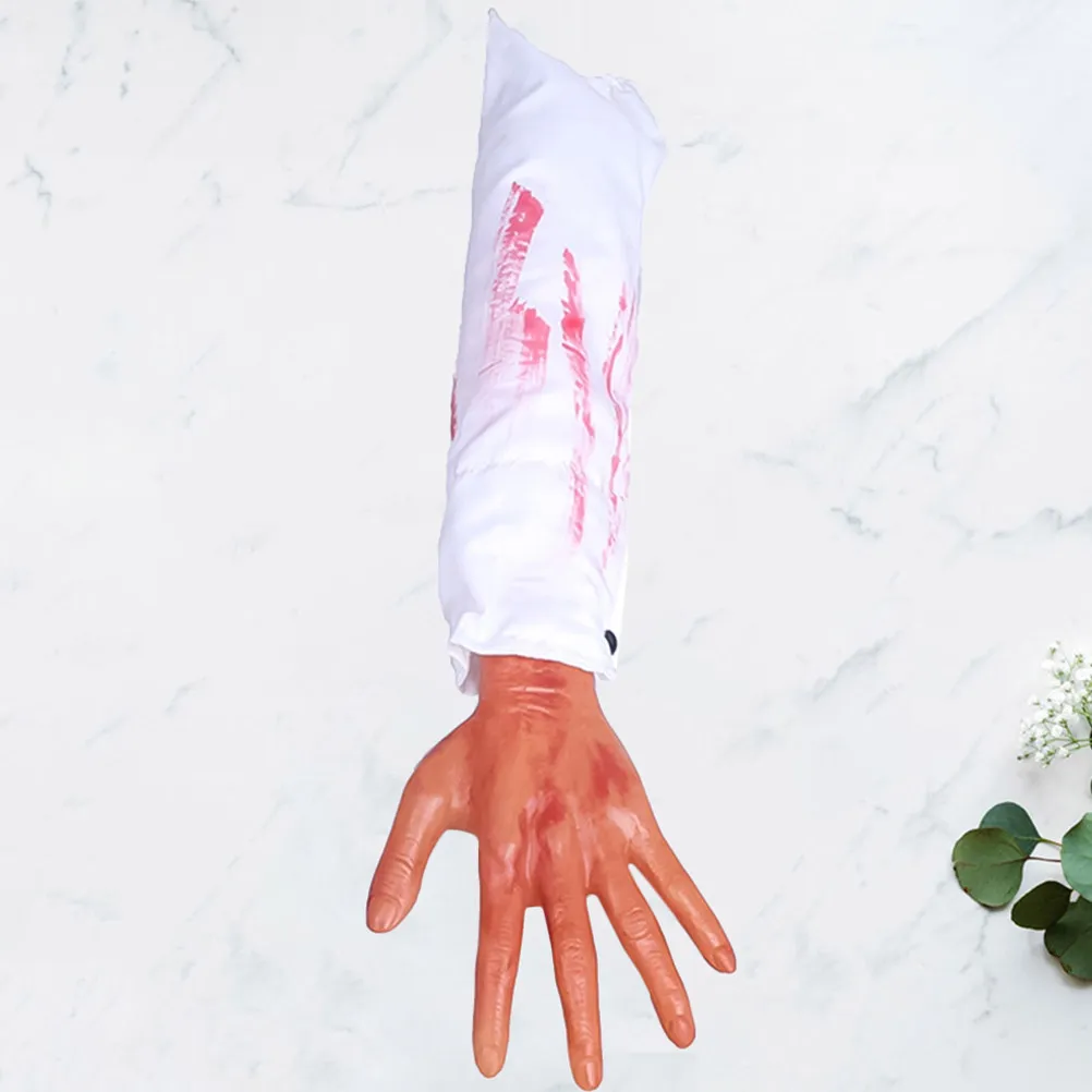 

2Pcs Fake Hand Props Realistic Scary Broken Hands Halloween Party Prank Haunted House Decoration Supplies Fake Hand Toys