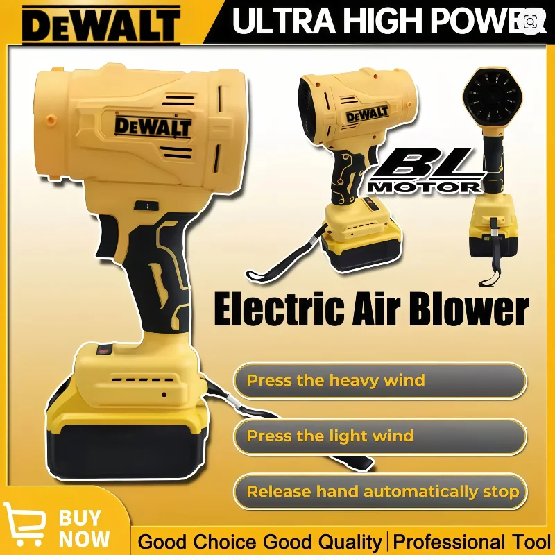 

Бесщеточный электрический воздуходув Dewalt Jet Turbo Fan, высокоскоростной (130000 об/мин), мощный беспроводной вентилятор-воздуходувка, 18В/20В, на аккумуляторе