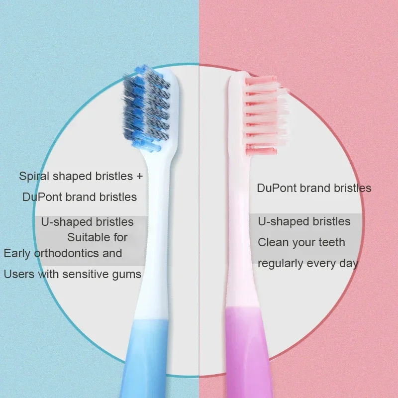 1Pcs Ultra-fine Soft Adult Toothbrush Portable Travel Dental Oral Care Brush with Box Million Nano Bristle Teeth Deep Cleaning