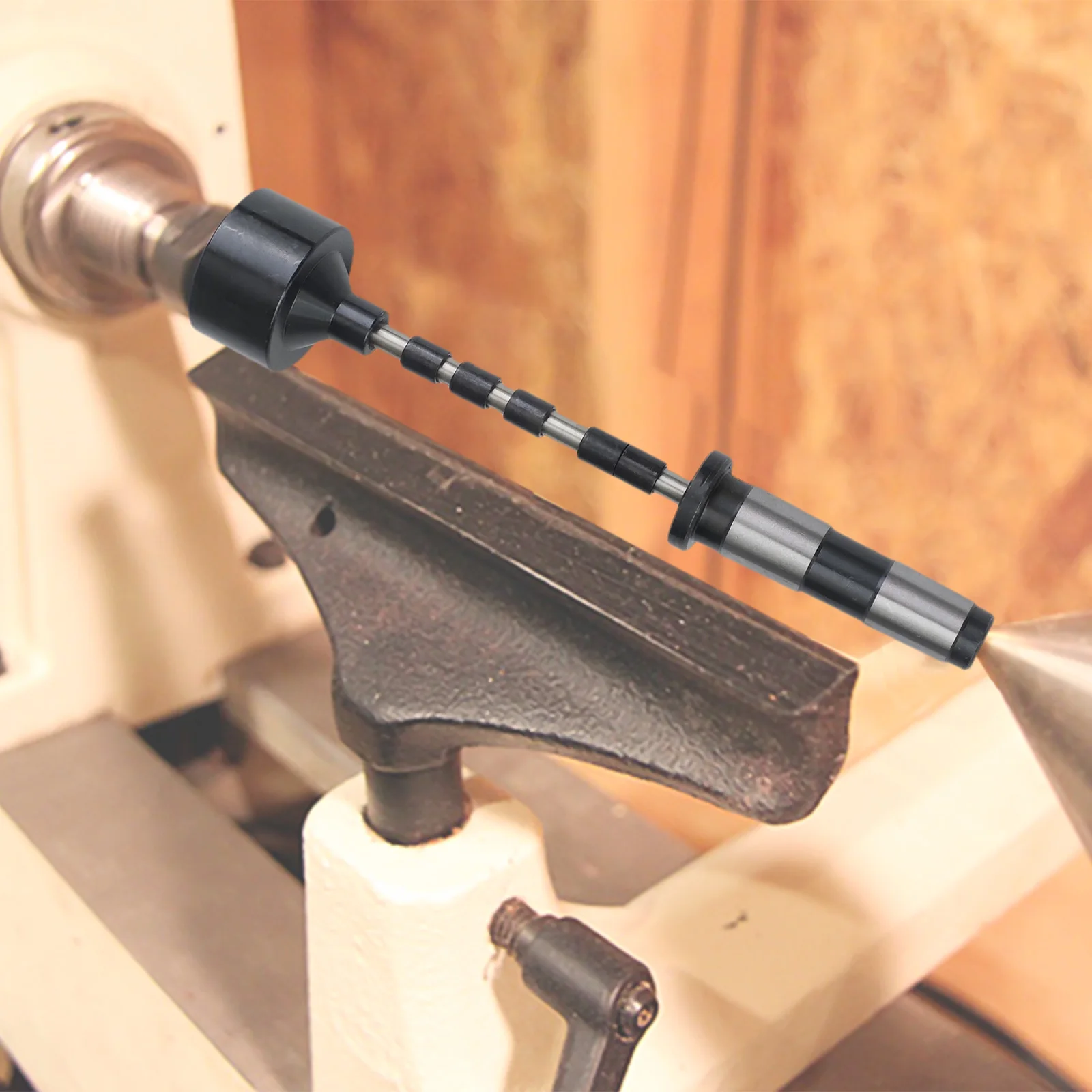 

Hardened Steel Shaft MT2 Turning Tools DIY Pen Making Black Active Tail Shaft Integration Designed To Reduce Damage