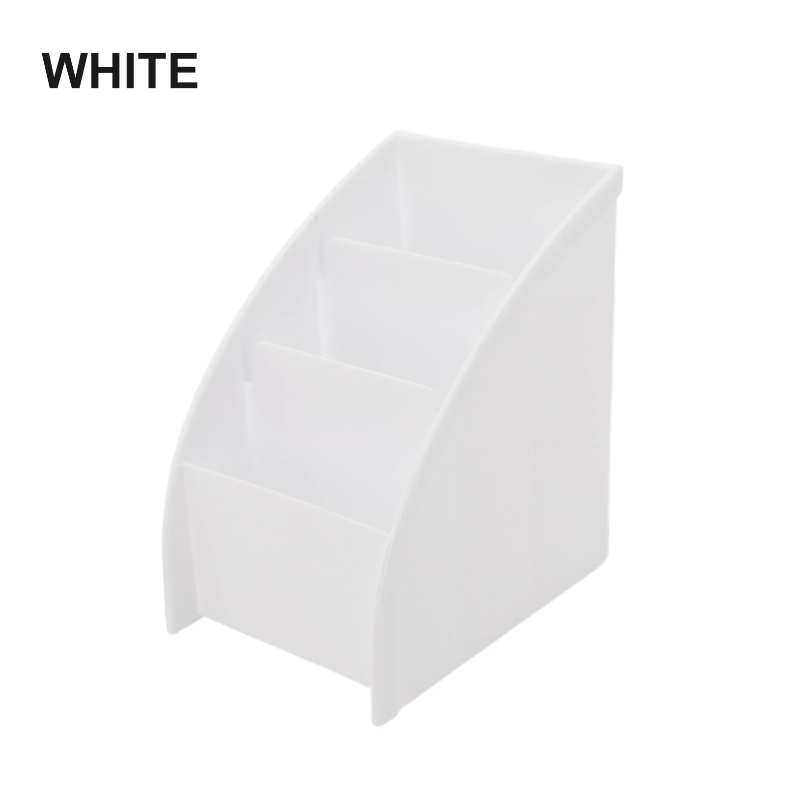 Storage Storage Box Tabletop Three-grid Container Holder Ladder-shaped Pen Box Plastic Remote Control Stationery