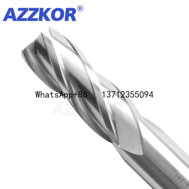 

Hardened White Steel End Mills 4 Flutes All Ground Through The Center M2AL Aluminum High-speed Steel Milling Cutter