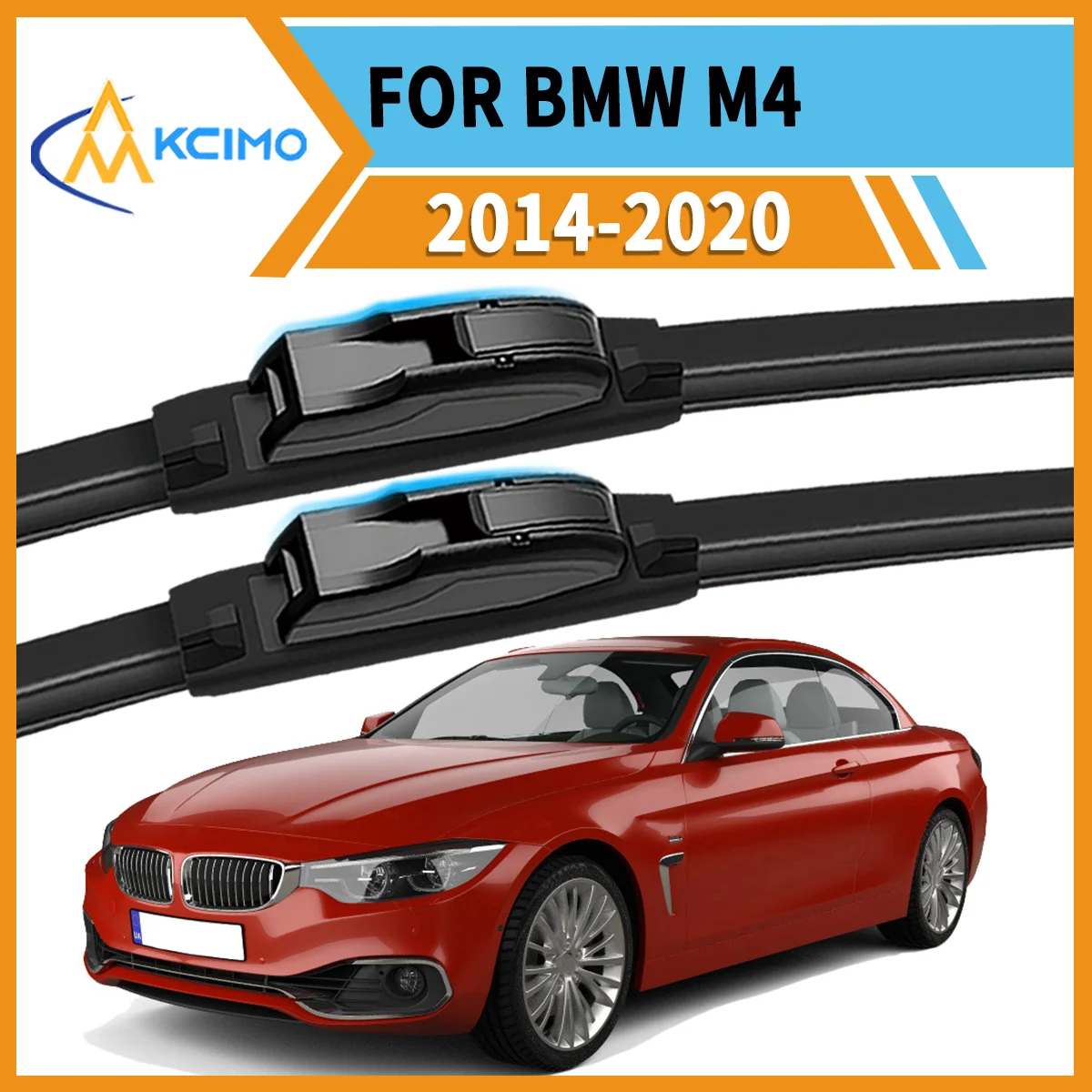 

Premium 2-Pack Windshield Wipers Compatible For BMW M4 F82 F83 2014-2020 All-Weather Durability for Unobstructed Safe Driving