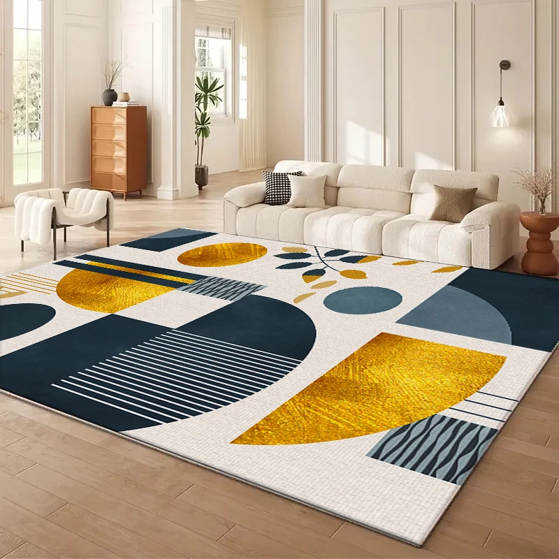 VIKAMA Modern Simple Living Room Non Slip Large Rugs for Living Room Bedroom Sofa Table Bedside Home Decor Mats Doormat
