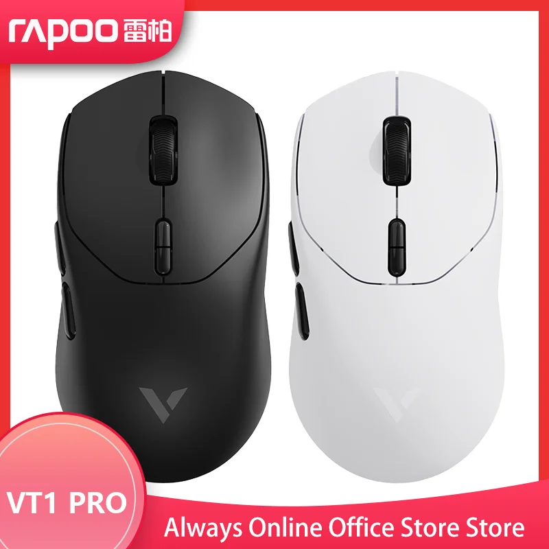 

Rapoo VT1 2.4G Wireless Gaming Mouse Superlight 8KHz Polling Rate PAW3398/PAW3950 Optical Sensor Independent X/Y DPI Setting