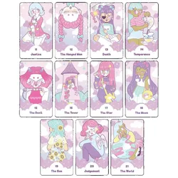 The Pastel Journey Tarot Deck 78 Pcs Cards Filled with Bright Pastels 10.3*6cm