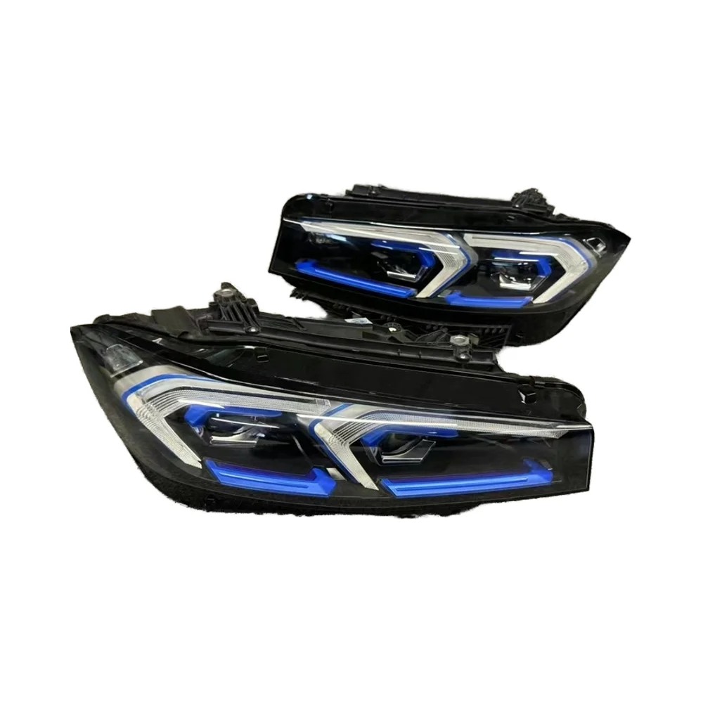 

Авто-Y 2024 Индивидуальная фара для BM 3 серии G20, лазерная черная модернизация с янтарной лампой D1S, 12 В, передняя посадка