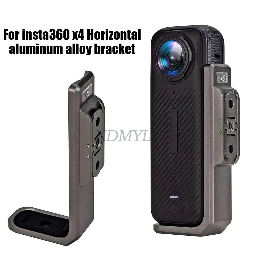 For Insta360 X4 Vertical Or Horizontal Mount Aluminum Alloy Metal Bracket For Insta360 X4 Sports Camera Accessories