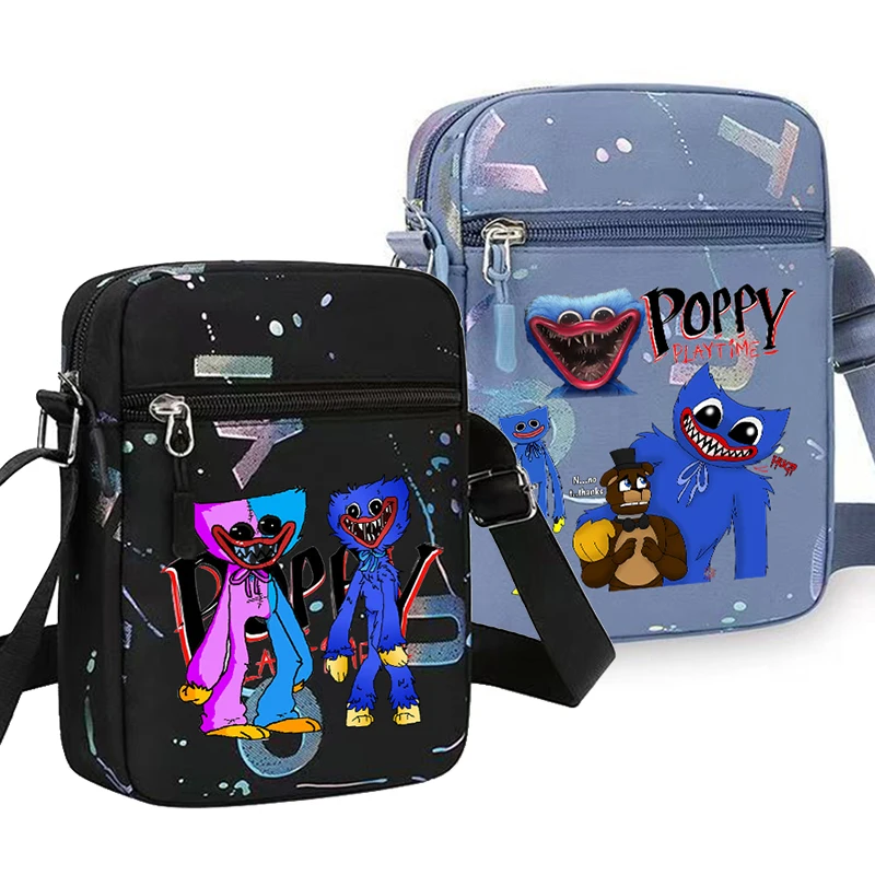 Sac à bandoulière en nylon Poppy Playtime Huggy Wuggy pour homme, sac de voyage, sac à main Kissy Missy pour femme, sac messager pour téléphone portable
