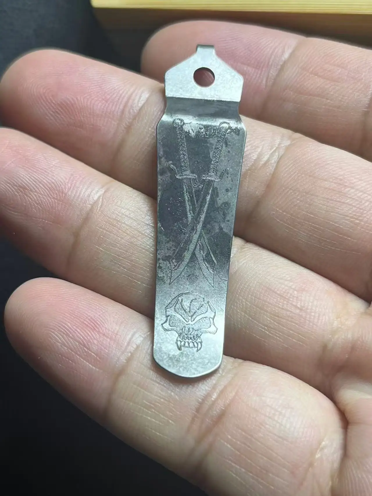 Hand Made Stainless Steel Pocket Clip for Strider Knives