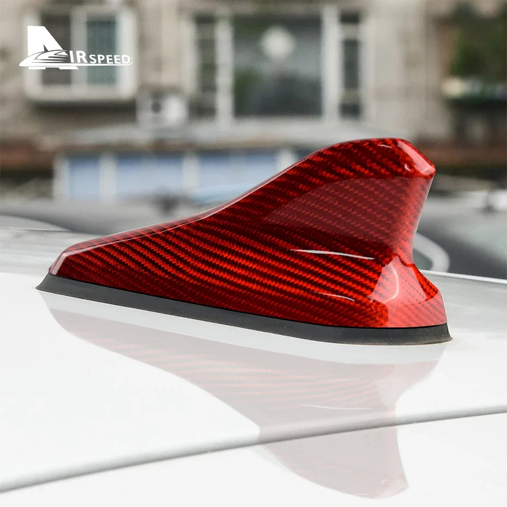 Real Hard Carbon Fiber Car Antenna Shark Fin Cover Aerials Antenna For Volkswagen VW Golf 8 MK8 ID.3 2021 2022 Accessories Trim - view 2