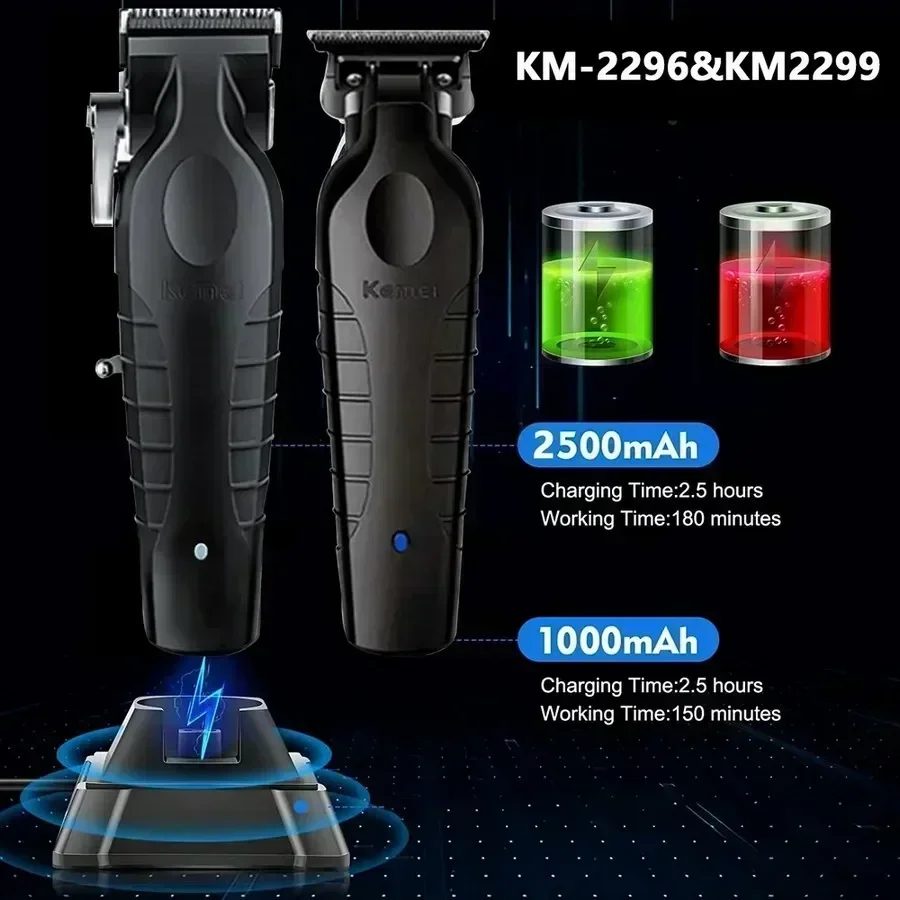 Kemei KM-2296 KM-2299 KM-2024 ตัดผมผมClipperชุดเครื่องโกนหนวดไฟฟ้าTrimmerเครื่องตัดมืออาชีพ