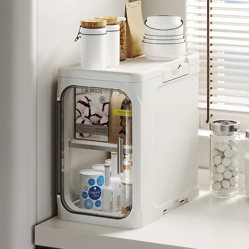 

Household Goods Household Bathroom Narrow Seam Multifunctional Foldable With Wheels, Dust-proof And Crevice Storage Cabinet