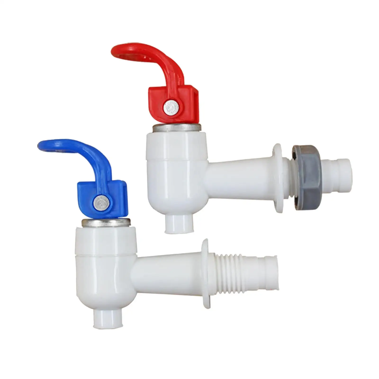 2x 교체 쿨러 수도꼭지 음료 레버 푸어 밸브 외부 스레드 워터 크록 탭 노즐 액세서리 뜨거운 냉수 스피곳