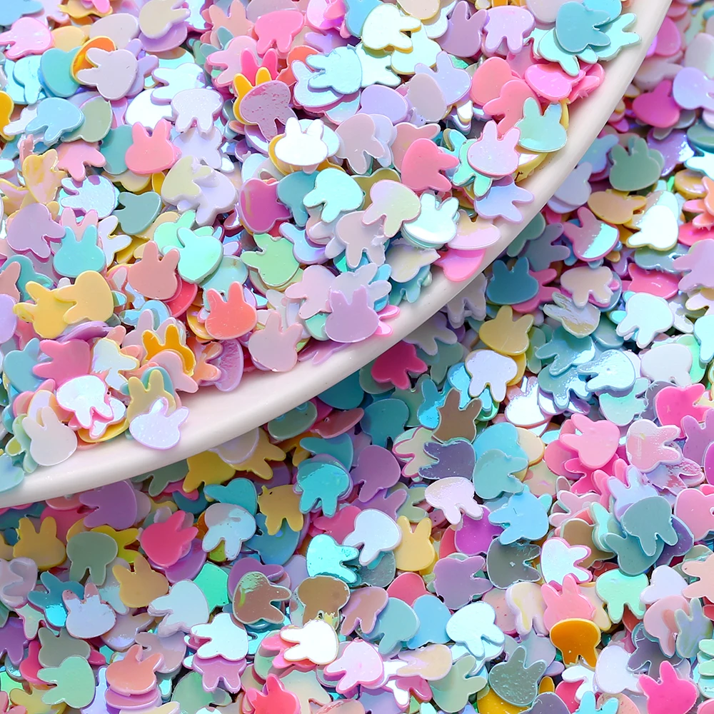 10g Mixed Glitter Flakes Star Heart Rabbit Heart Sequins Confetti for DIY Jewelry Making Epoxy Resin Mold Fillers Nail Art Decor
