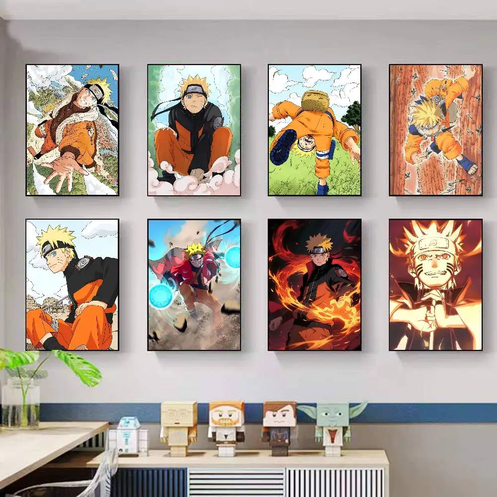 

N-NARUTO Anime Good Quality Prints And Posters Waterproof Paper Sticker Coffee House Bar Posters Wall Stickers