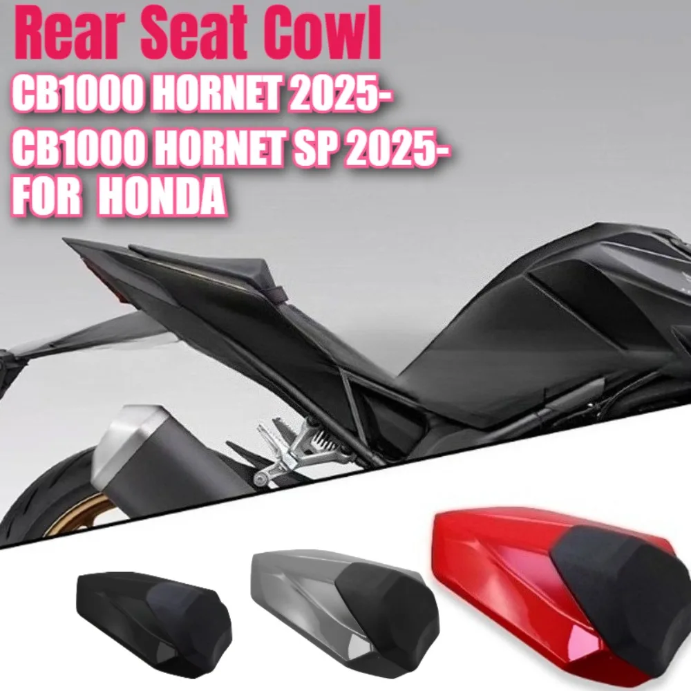 For Honda CB1000 Hornet CB 1000 Hornet SP 2025  Motorcycle Passenger Pillion Seats Fairing Cowl Hump ABS with Rubber Pad
