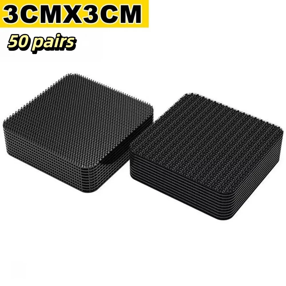 Sticky Backing Adhesive Fastener Patch Peel And Paste Reliable Adhesive Dashboard Pad Tape Thin Hidden Design Cuttable Size