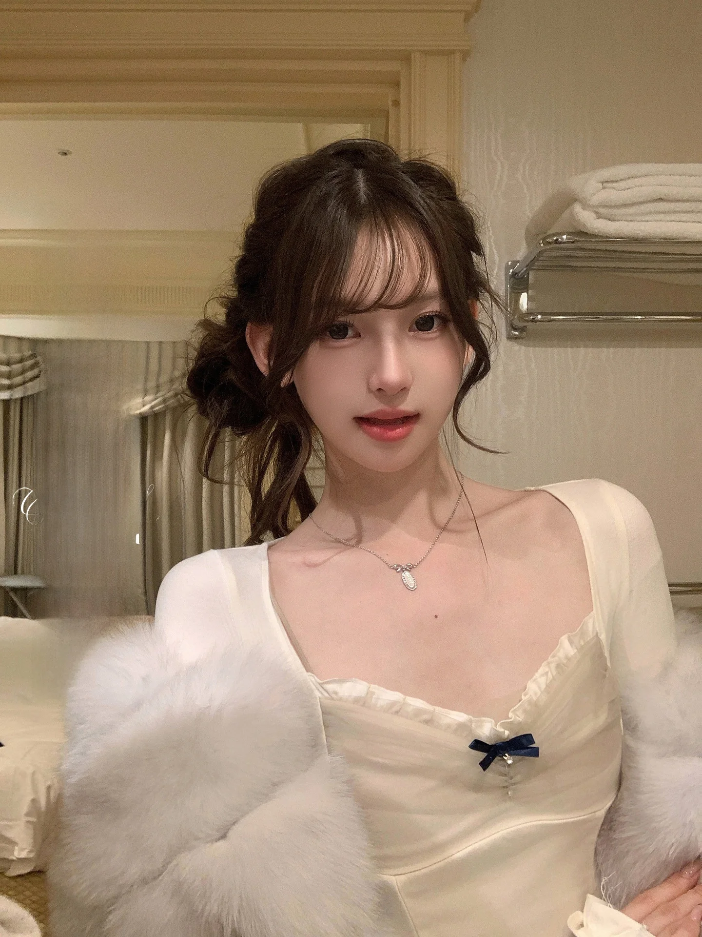 

Футболка с длинными рукавами для девочек Sweet Girl's с цветочным кружевным узором в горошек и декоративным узлом для женщин, весна-лето