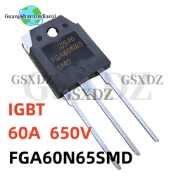 5PCS FGA60N65SMD TO-3P FGA60N65  TO-247 60N65 60A 650V