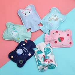 Cute Hand Warmer Hot Water Bag Heat Warm Cartoon Hot Water Bottle Water Filling Keeping Coldproof  Small Soft Reusable