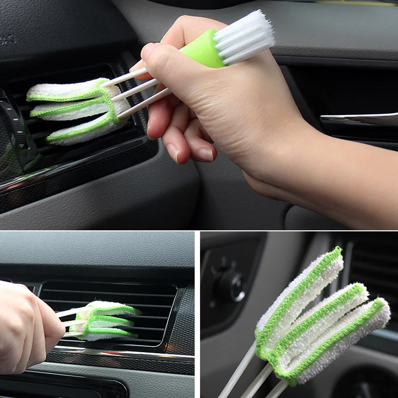 Car Accessories Car Air Conditioner Vent Slit Paint Cleaner Spot Rust Tar Spot Remover Brush Dusting Blinds Car Wash