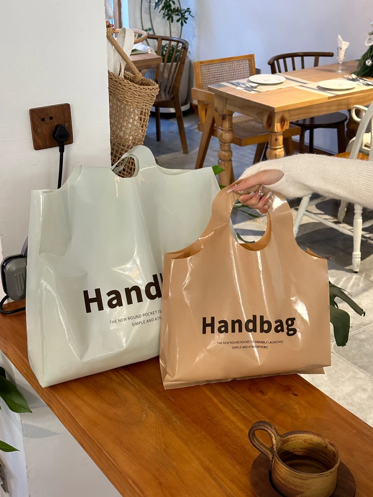 

25pcs Clothing Store Handbags Clothes Packaging Bags Women's Children's Shopping Bag Plastic Small Multiple Colors Gift Bags