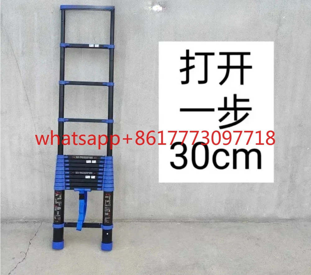5.8m 6.2 Metri Scale Industriali In Alluminio Scala Diritta Portatile Per Uso Domestico Pieghevole Estensione Scale Telescopiche Scaletta