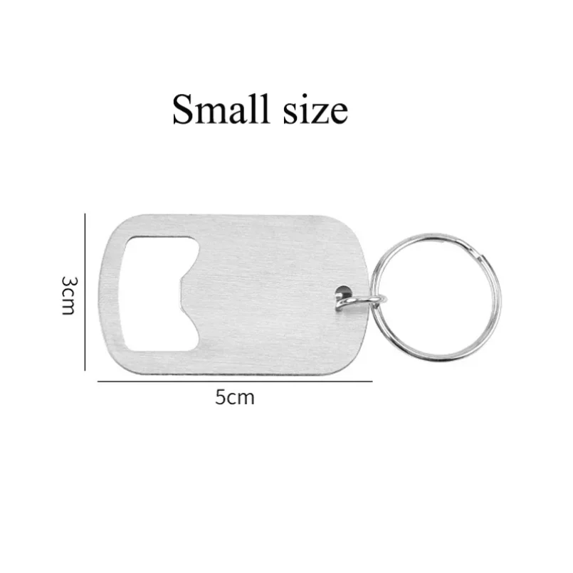 Portable Metal Stainless Steel Bottle Opener Keychain Soda Drink Starter Portable Bottle Openers Bar Key Chain Pendant Creative 5