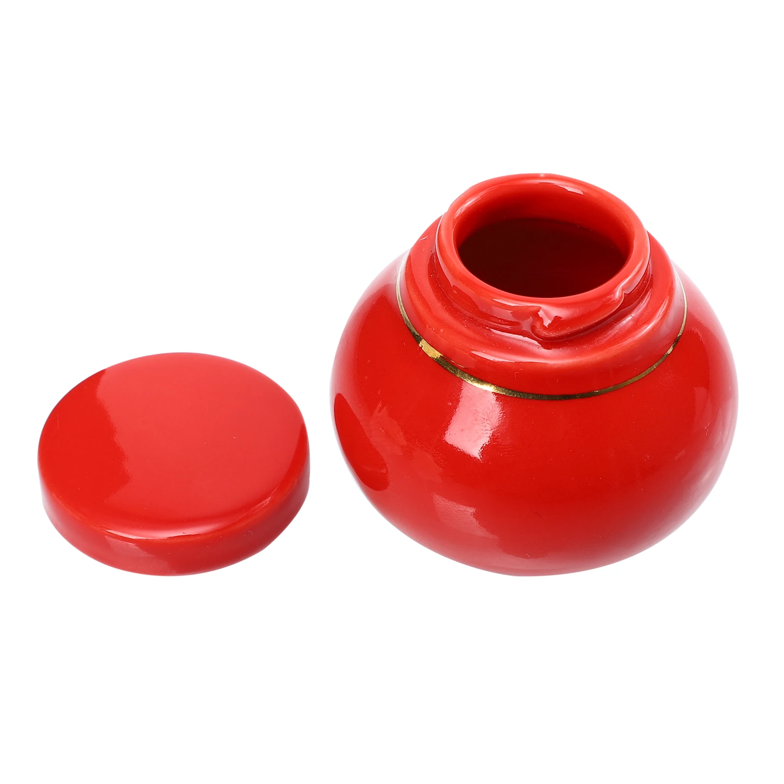 

Ceramic Canisters with Screw Cap for Tea Leaves Storage Airtight Sealing Jar for Coffee Beans Incense Powder Chinese Medicine