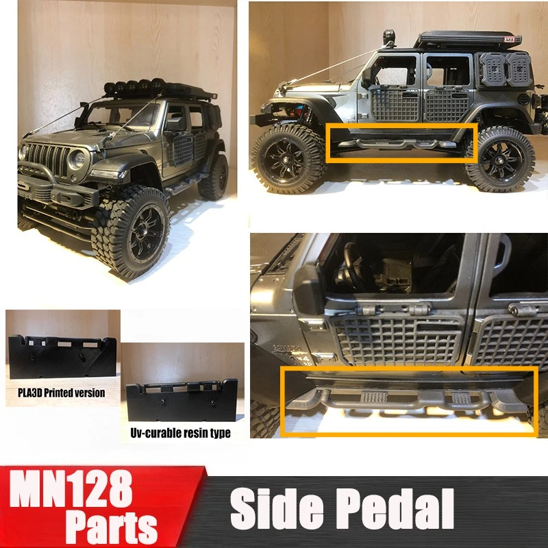 

MN MN128 RC Car Spare Parts Side Pedal Lateral Pedal Simulation Accessories