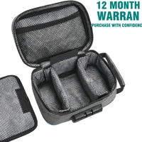 Bolsa a prueba de olores, bolsa de tubo portátil de carbón activado, gran capacidad con bloqueo de contraseña, caja de almacenamiento de viaje, bolsa de tubo antiolor