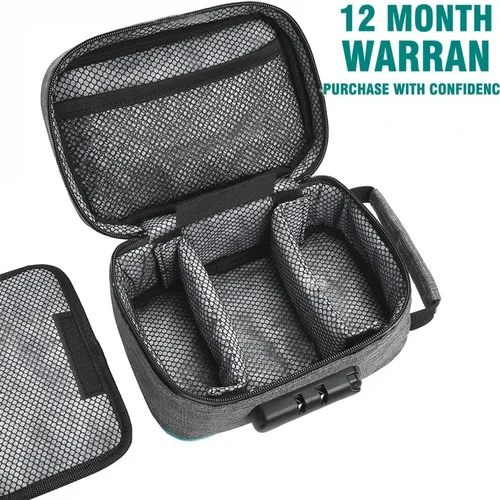 Bolsa a prueba de olores, bolsa de tubo portátil de carbón activado, gran capacidad con bloqueo de contraseña, caja de almacenamiento de viaje, bolsa de tubo antiolor