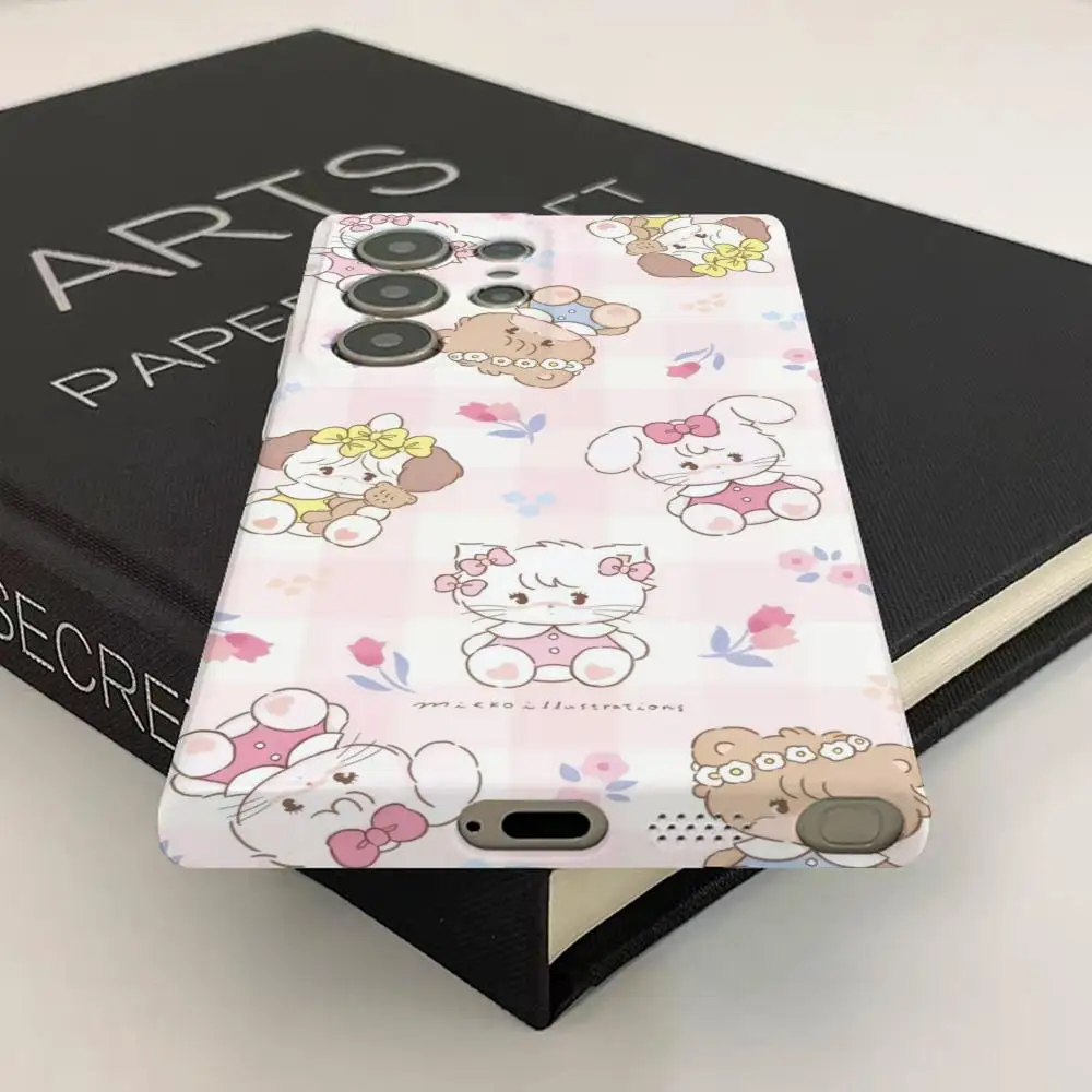 น่ารักการ์ตูนMikkoสําหรับSamsung S25 เปลือกฟิล์มGalaxyS24Ultra 23Plus S22 21 A56 36 26 16 หรูหรา