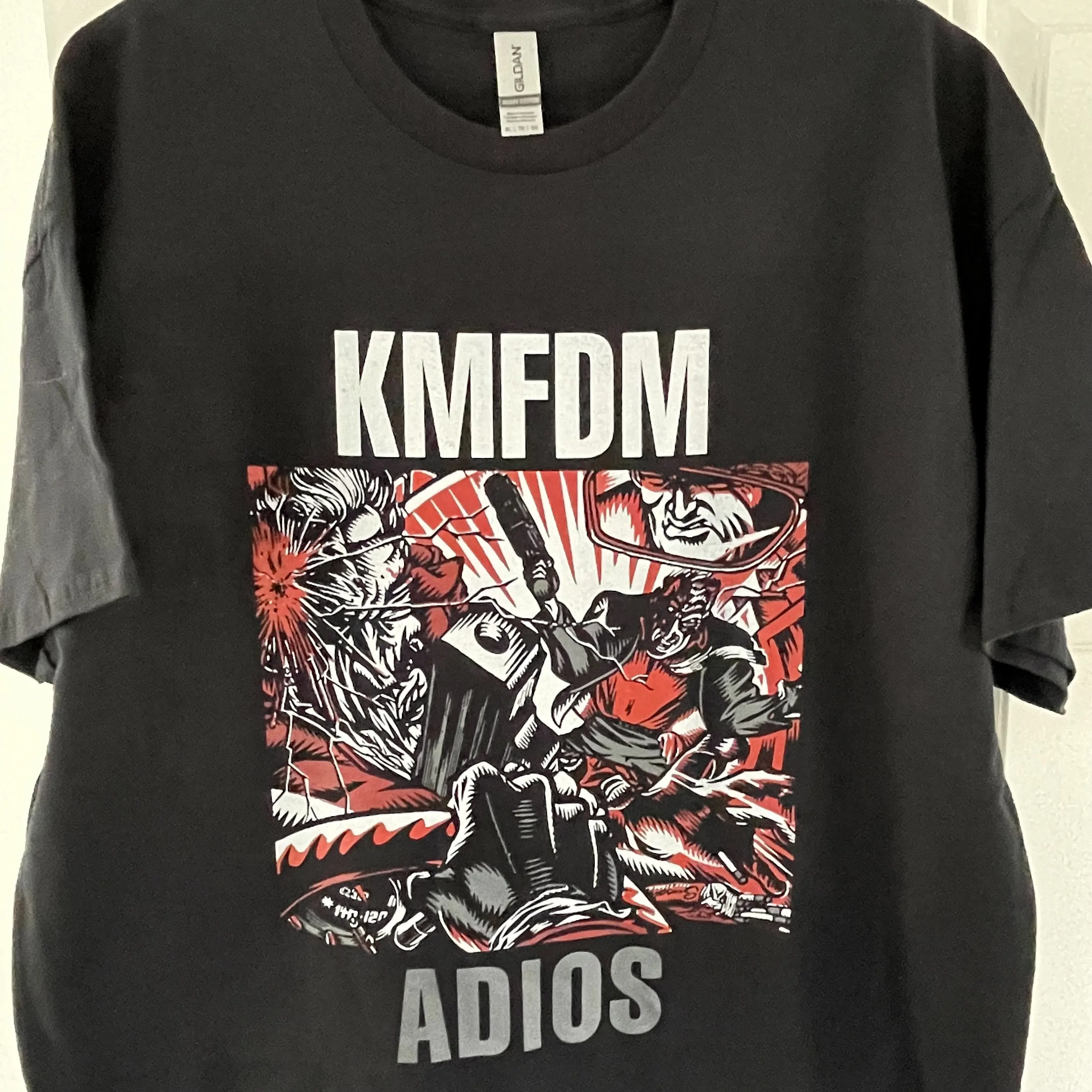 KMFDM ADIOS T Shirt Various Sizes Industrial Metal