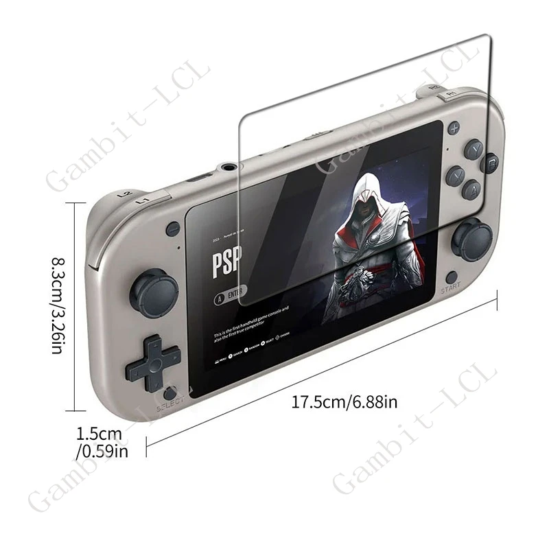 2PCS 9H Tempered Glass For BOYHOM M17 Retro Handheld Video Game Console 4.3