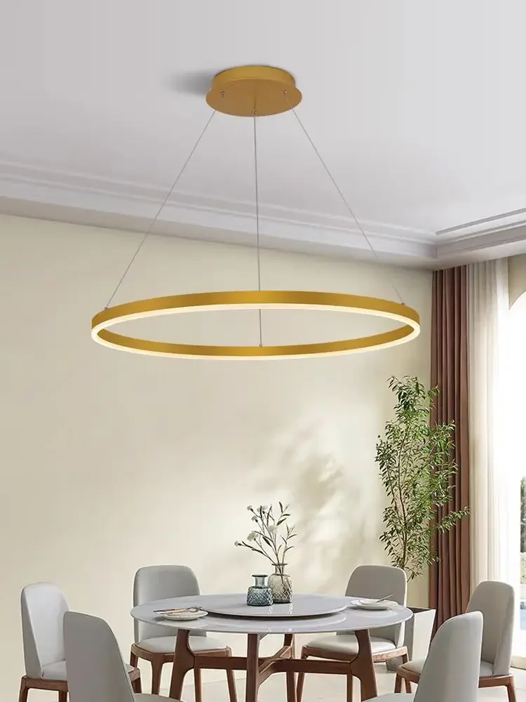 

Classic Led Chandelier Circle Ring Ceiling Lamp Luster room decor For Bedroom Kitchen Dining Room Hanging Lamp Home Decoration