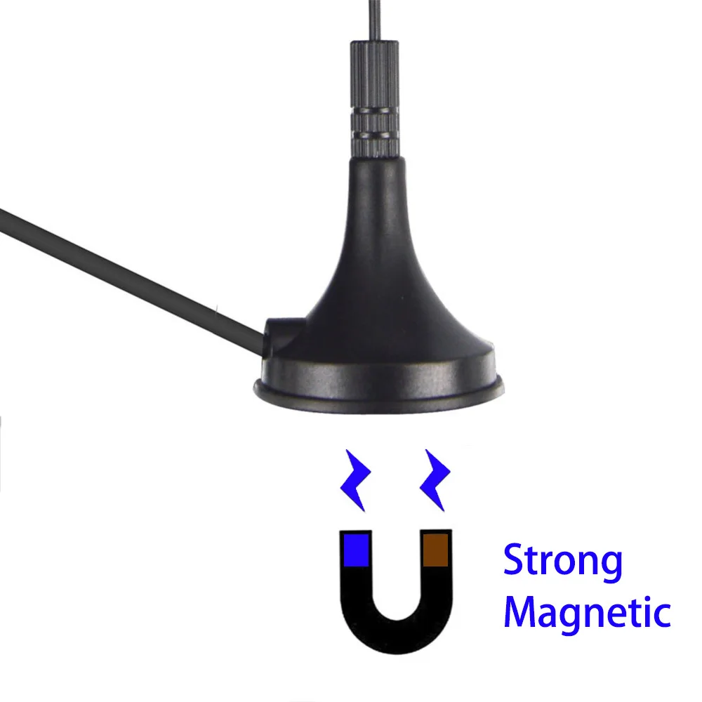 Base magnética omnidirecional para transmissão doméstica inteligente, antena 433MHz, 7dBi High Gang, cabo 10ft, interfone de dados, LORA