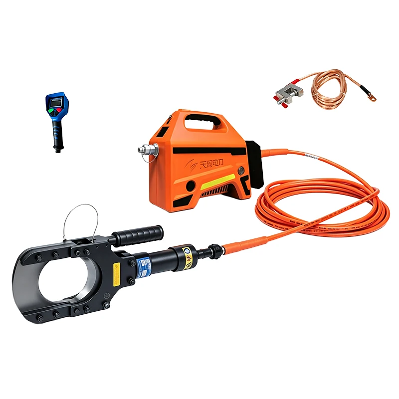 BCP-120R36-KV Remote Battery Safety Hydraulic Cable Cutter Insulated Safety Cutting System Electric Pump Utility Cutting Tool