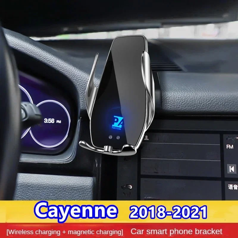 

2018-2021 For Porsche Cayenne Phone Holder Wireless Charger Car Mount Navigation Bracket GPS Support