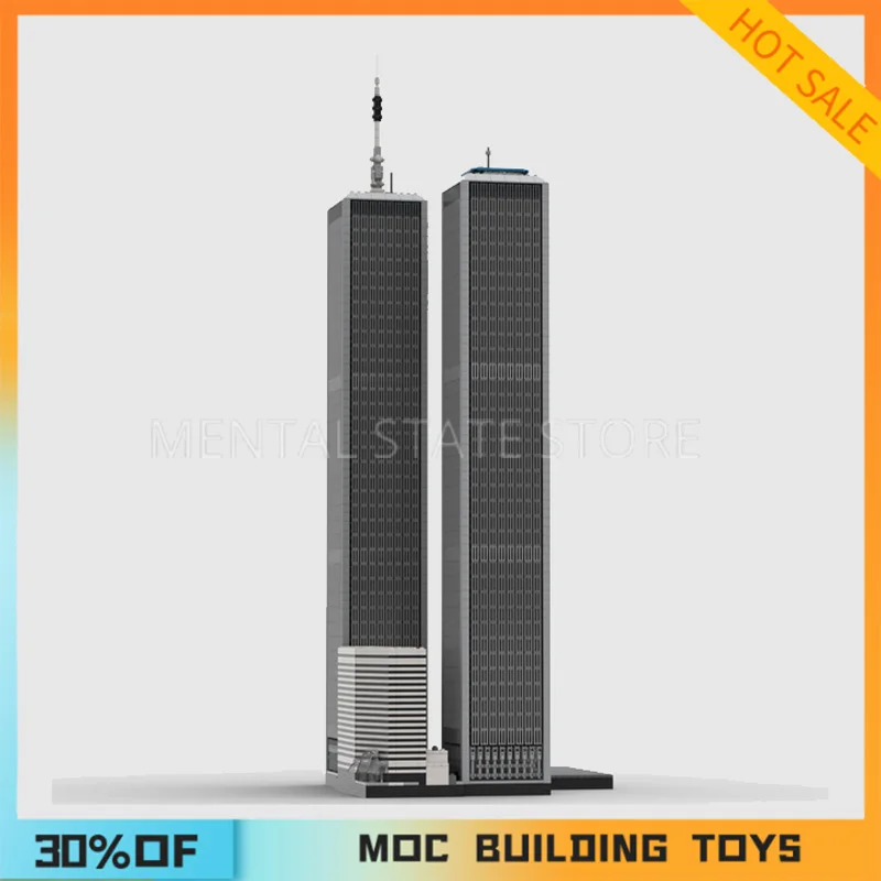 10990PCS Customized MOC Former World Trade Center Building Blocks Technology Bricks Creative Assembly Education Toy Holiday Gift